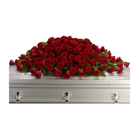 Red Rose Casket Spray | Atlanta Sympathy Florist | » Hall's Flower Shop