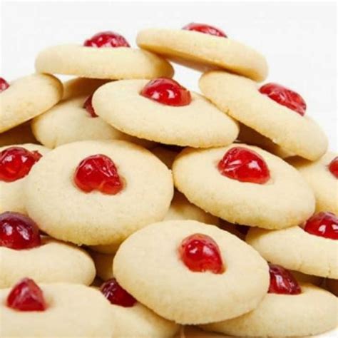 FUN RECIPE WORLD Cherry Shortbread Cookies Recipe