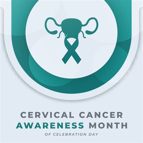 Cervical Cancer Awareness Month Celebration Vector Design Illustration