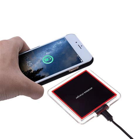 Shop For Square Crystal Portable Ordinary Qi Wireless Charger Charging Pad Phone Charger For