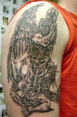 tattoo ideas: Designs Photos: Angel Devil Tattoos-Power of Safety and Protection