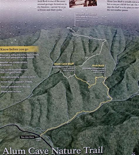 Alum Cave Trail Map : Photos, Diagrams & Topos : SummitPost