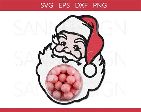 Christmas Candy Holder SVG, Santa Candy Dome Svg, Candy Ornaments SVG, Chocolate Holder SVG ...