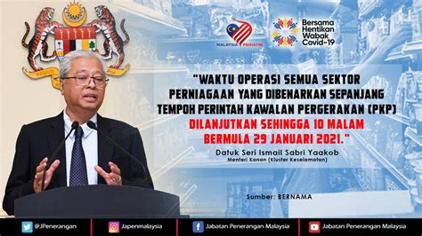 Waktu Operasi Semua Sektor Perniagaan Yang Dibenarkan Sepanjang Tempoh