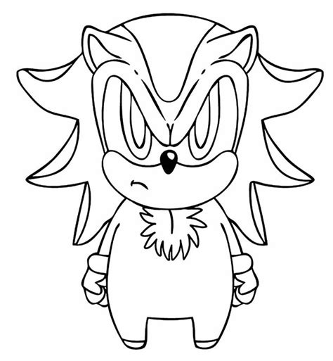 Desenhos Do Shadow Sonic Para Imprimir E Colorir Pintar