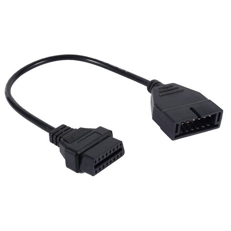 Buy Obd1 Scanner 12 Pin To Obdii 16 Pin Cable Obd1 12 Pins To Obd2 16 Pins Diagnostic Tool