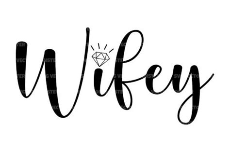 Wifey Svg Cut File Diamond Svg Graphic By Svgvectormonster · Creative