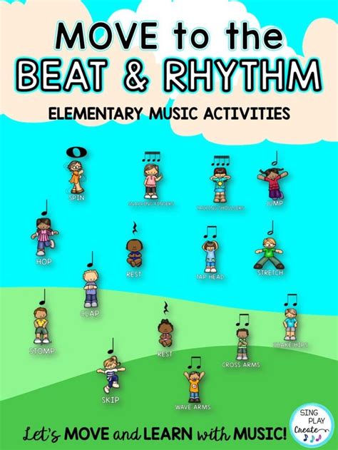 Elementary Music Beat And Rhythm Movement Activities Sing Play Create