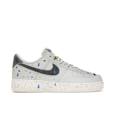 Nike Air Force Low Paint Splatter Bone Cz Laced