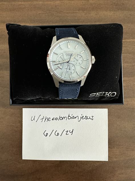 Wts Seiko Presage Sharp Edged Spb Geppaku Moonlight Ice Blue