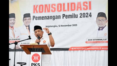 PKS FOTO Presiden PKS Ahmad Syaikhu Menghadiri Konsolidasi