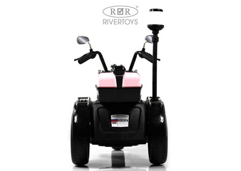 Детский электротрицикл K003PX розовый | RiverToys.ru