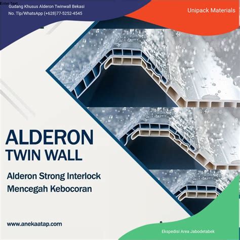 Jual Alderon Dobel Type Upvc M Lari Atap Alderon Atap Upvc