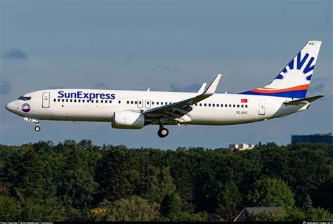 TC SPZ SunExpress Boeing 737 8FZ WL Photo By Niclas Rebbelmund