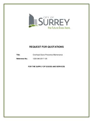 Fillable Online Request For Quotations RFQ For Preventative Fax