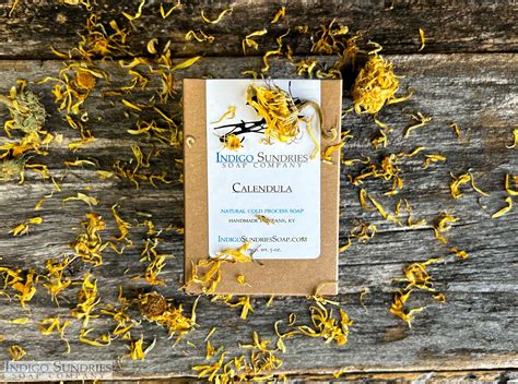 Calendula Soap For Sensitive Skin — Indigo Sundries Soap Co