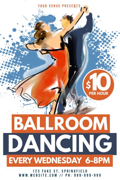 Ballroom Dancing Poster Template Postermywall