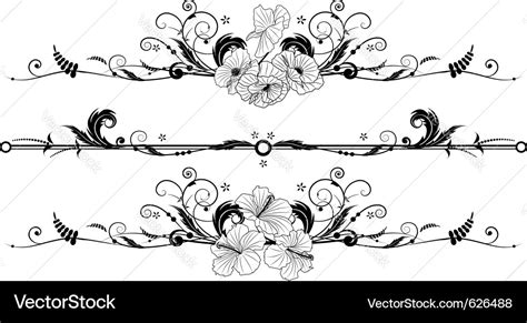 Set of the floral banners Royalty Free Vector Image