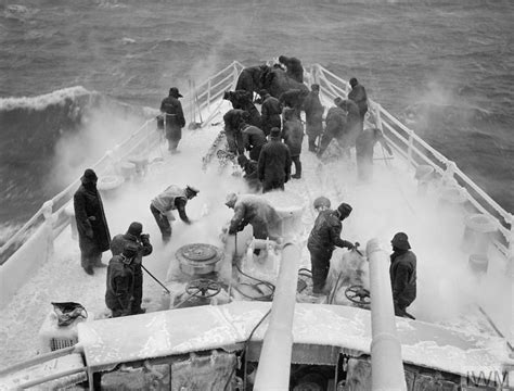 British Ships On Convoy Duty In The North Atlantic February To