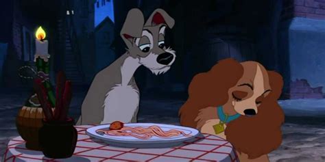 Disney’s Lady And The Tramp Poster Features The Famous Spaghetti Scene @yournerdside # ...