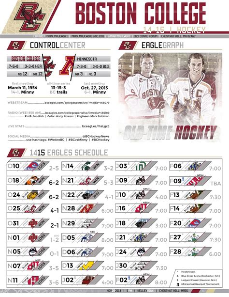 Boston College Hockey Notes Minnesota Nov By Boston