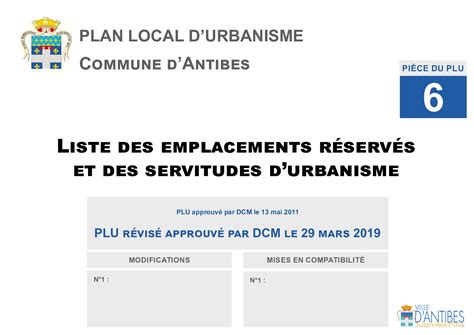 2019 6 Liste Des Emplacements Réservés