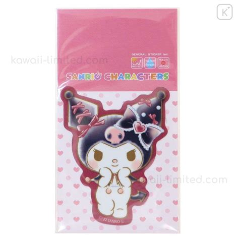 Japan Sanrio Vinyl Sticker Kuromi Lady Kawaii Limited