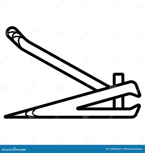 Nail Clippers Icon Stock Illustration Illustration Of Metal 134905653