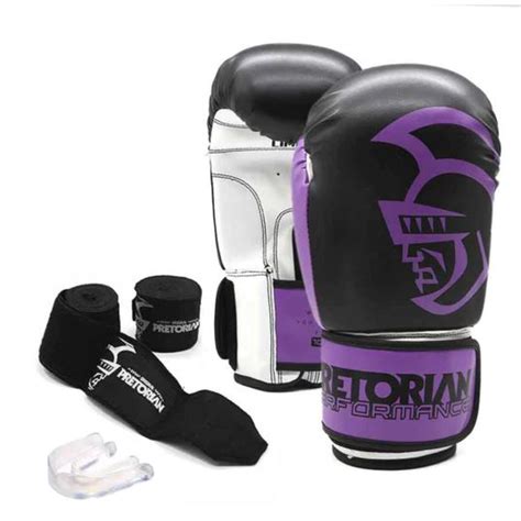 Kit Luva Pretorian Performance Bucal Bandagem Boxe Muay Thai Mma