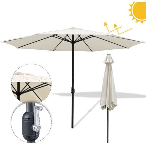 Tolletour Parasol Droit Dext Rieur M M T Central En Aluminium