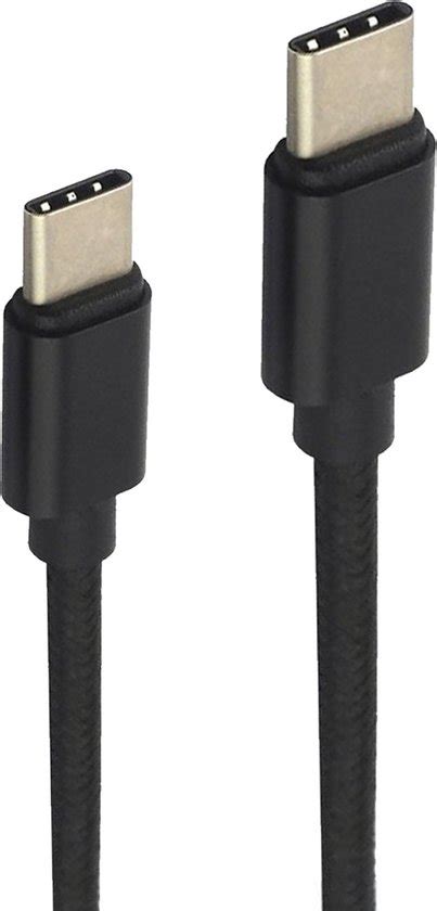 Usb C Kabels Oplaadkabel Datakabel Usb C Kabel Nylon Gevlochten Usb C Naar Usb C Bol