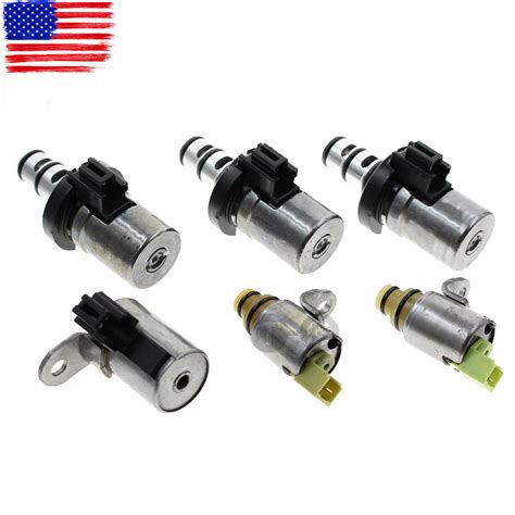 Set Of 6pcs 4f27e 4 Speed Transmission Shift Epc Pwm Solenoid Kit Ford