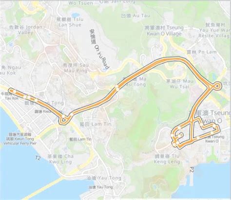 New Territories Bus Route Line No 68E Runs From Yuen Long Park To