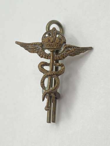 Ww2 Royal Air Force Raf Medical Services Corps Officers Collar Badge