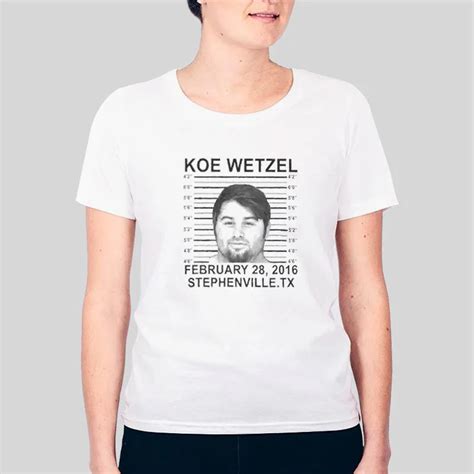 Vintage Koe Wetzel Mugshot Funny T Shirt | Hotter Tees