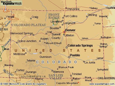 Map Of Eagle County Colorado