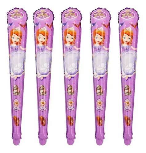 Pack 5 Globos Bate Princesita Sofia Metalizado De 70cm MercadoLibre