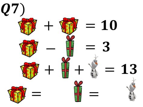 Christmas Algebra Teaching Resources