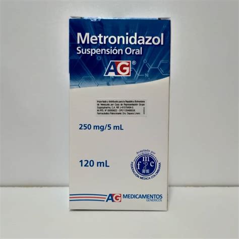 Medicina Metronidazol Suspension Mg Ml X Ml Sihay