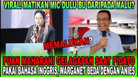 VIRAL PUAN MAHARANI GELAGAPAN SAAT PIDATO PAKAI BAHASA INGGRIS DI