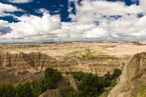 Beautiful View At Pinnacles Overlook Badlands National Park South