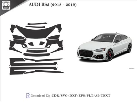 Audi Rs5 2018 2019 Car Ppf Template Armobileskin