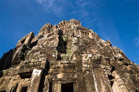 Imagen En El Templo Complejo Angkor Wat Templo De Bayon Cabeza Y