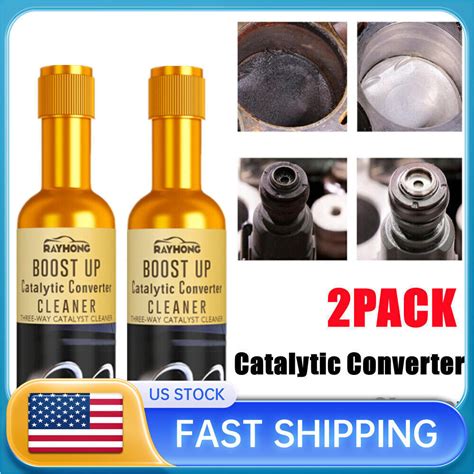 2pcs Boost Up Vehicle Engine Catalytic Converter Cleaner Multipurpose Cleaningmj Ebay