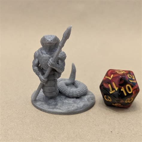 Snake Warrior Miniature Set 28mm Dungeons and Dragons - Etsy