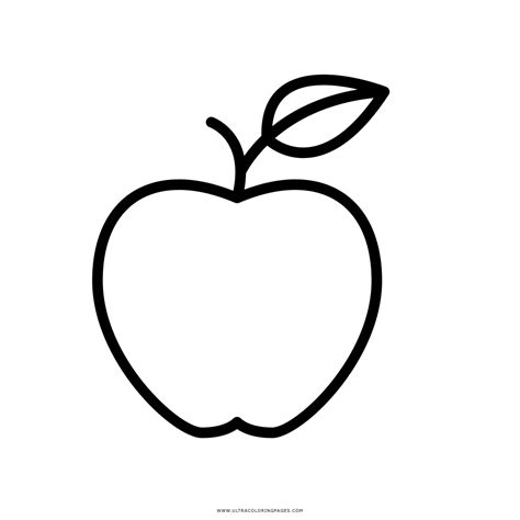 Dibujo De Manzana Para Colorear Ultra Coloring Pages