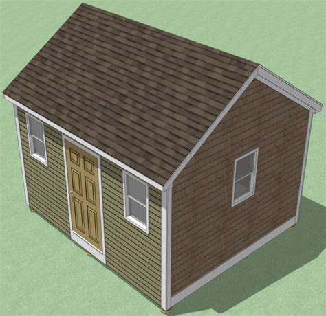 12x14 Shed Plans How To Build Guide Step By Step Garden Utility Storage Ebay