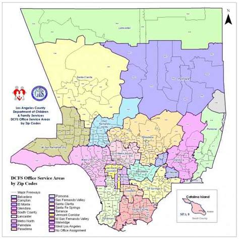 Los Angeles County Zip Code Map Printable Printable Map Of The United