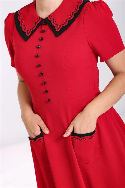 Robe Hell Bunny R Tro S S Pin Up Rockabilly Emily Rouge