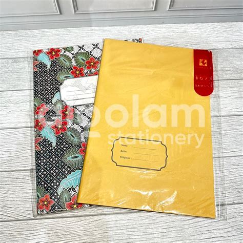 Jual Satu Pack 20 Lembar 25cm X 18cm Sampul Kertas Buku Tulis Boxi Sampul Kertas Buku Boxy